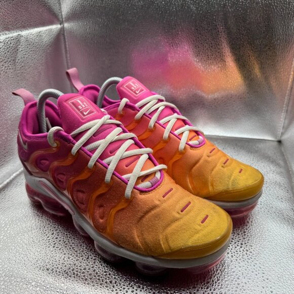 Size 8.5 Nike Air Vapormax Plus Summer Sunset Pink Womens Sneakers CI9900-600 - Picture 3 of 12